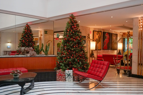 Christmas tree at the lobby