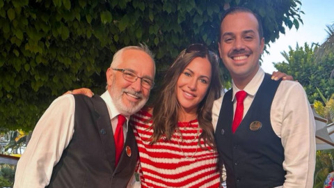Simone Thomalla con Christian y Luis