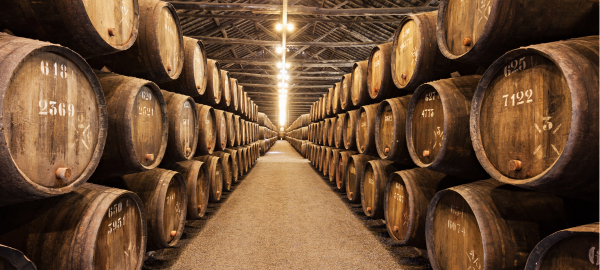 Barriles de vino